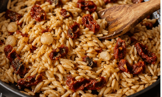 Toast the orzo