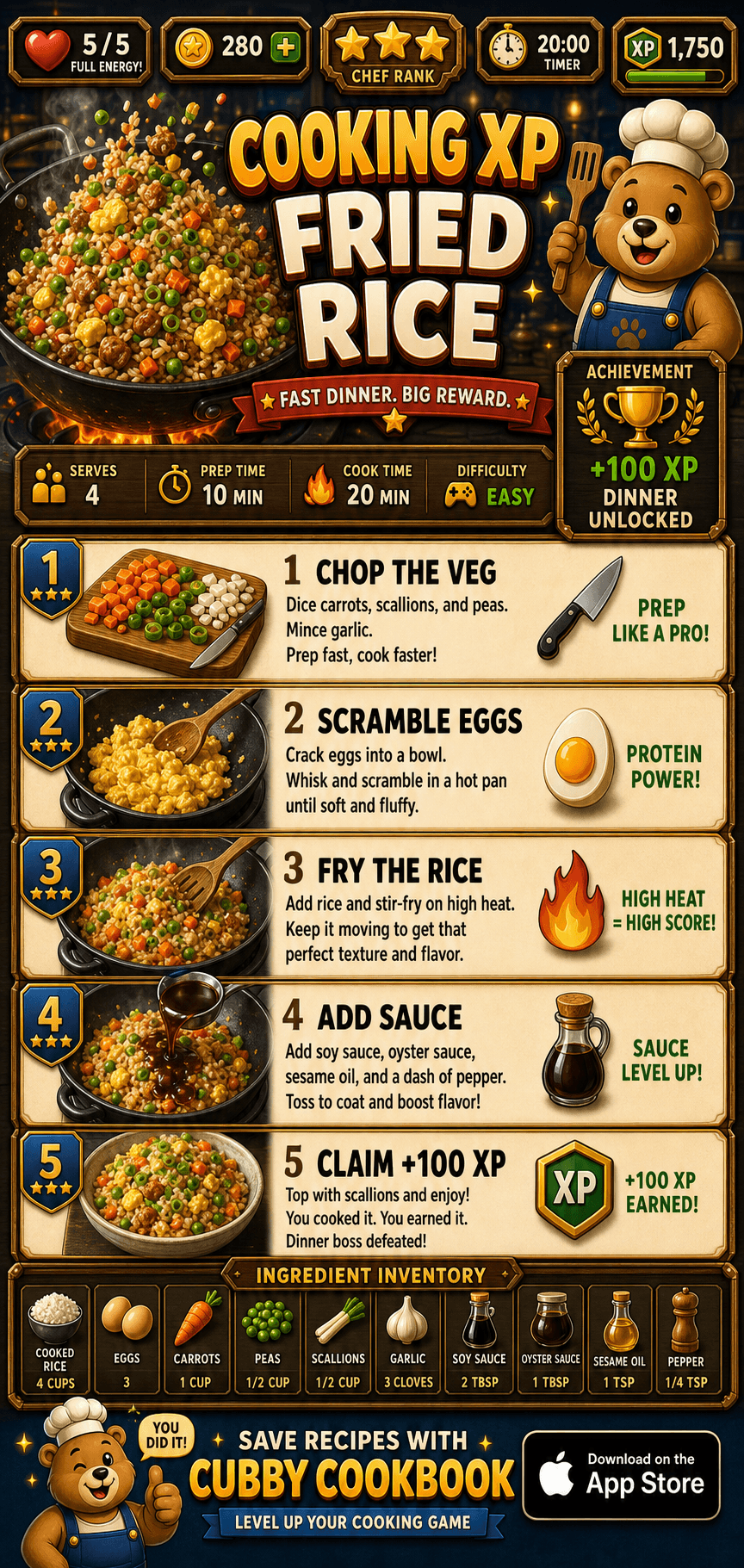 Cooking XP Fried Rice