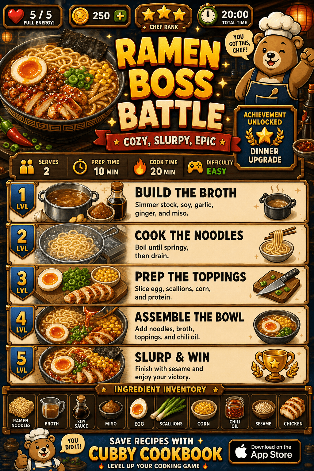 Cozy Chicken Ramen Bowls